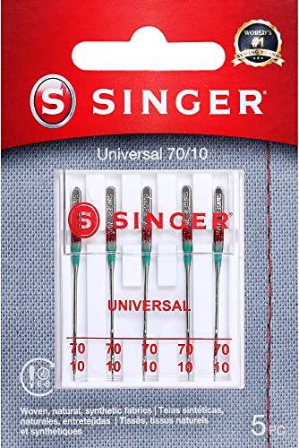 Sewing machine needles Singer SINGER Universal Regular Point Sewing Machine Needles, Size 70/10 5 Count