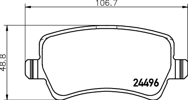 Mintex MDB2863 Rear Axle Brake Pad Set