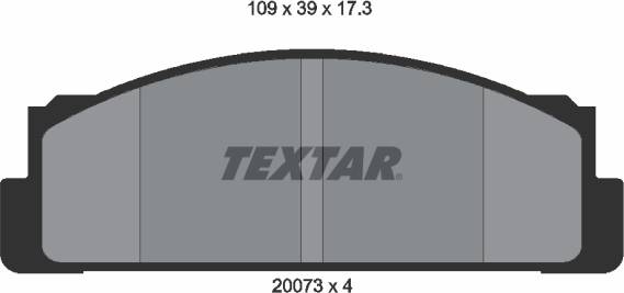 Textar Brake Pad Set 2007304