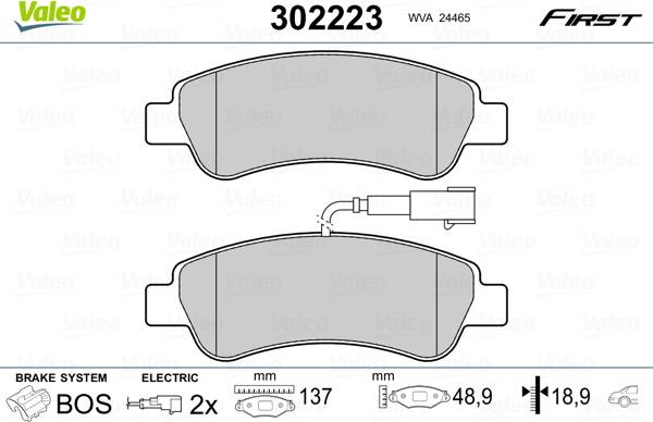 Valeo Essential Rear Brake Pad Set