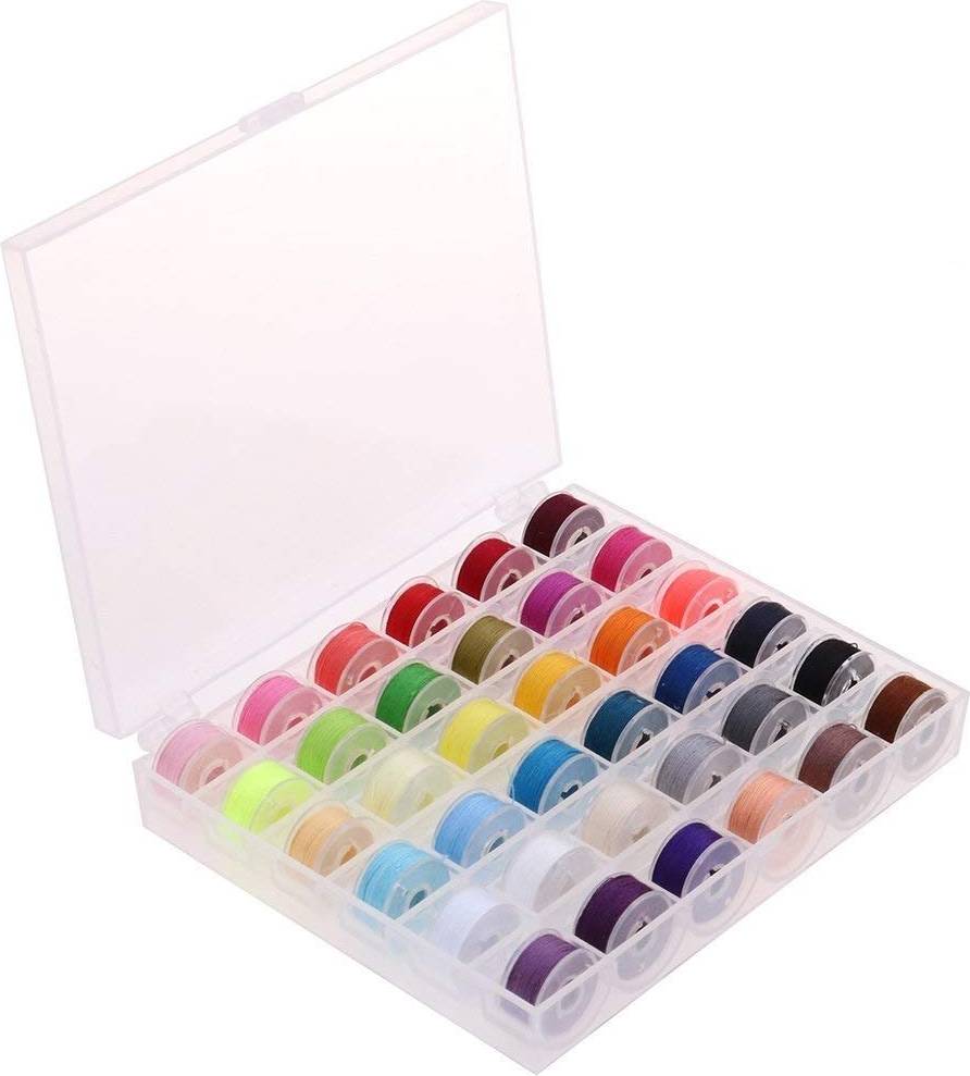 Baodeli 36pcs Bobbin Threads With Storage Case