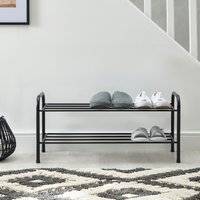Dunelm Metal 2 Tier Shoe Rack