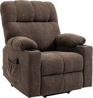 Electric recliner Homcom Electric Riser Recliner Chair Dark Brown