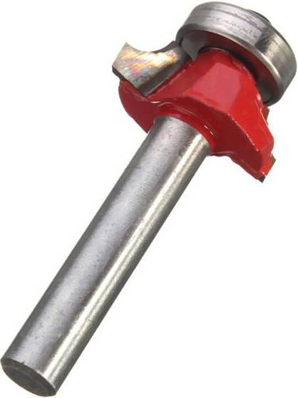 Keshen 3Pcs 1/4 x 1/4 Inch Metal Round Over Beading Edging Router Bit For Engraving Machine