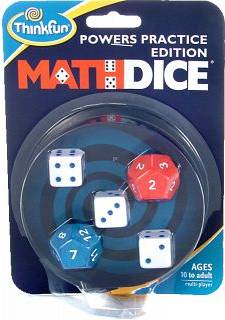 Math Dice: Powers Practice Edition