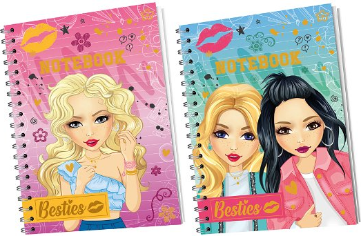 Besties Notesbog Med Linjer - Rosa