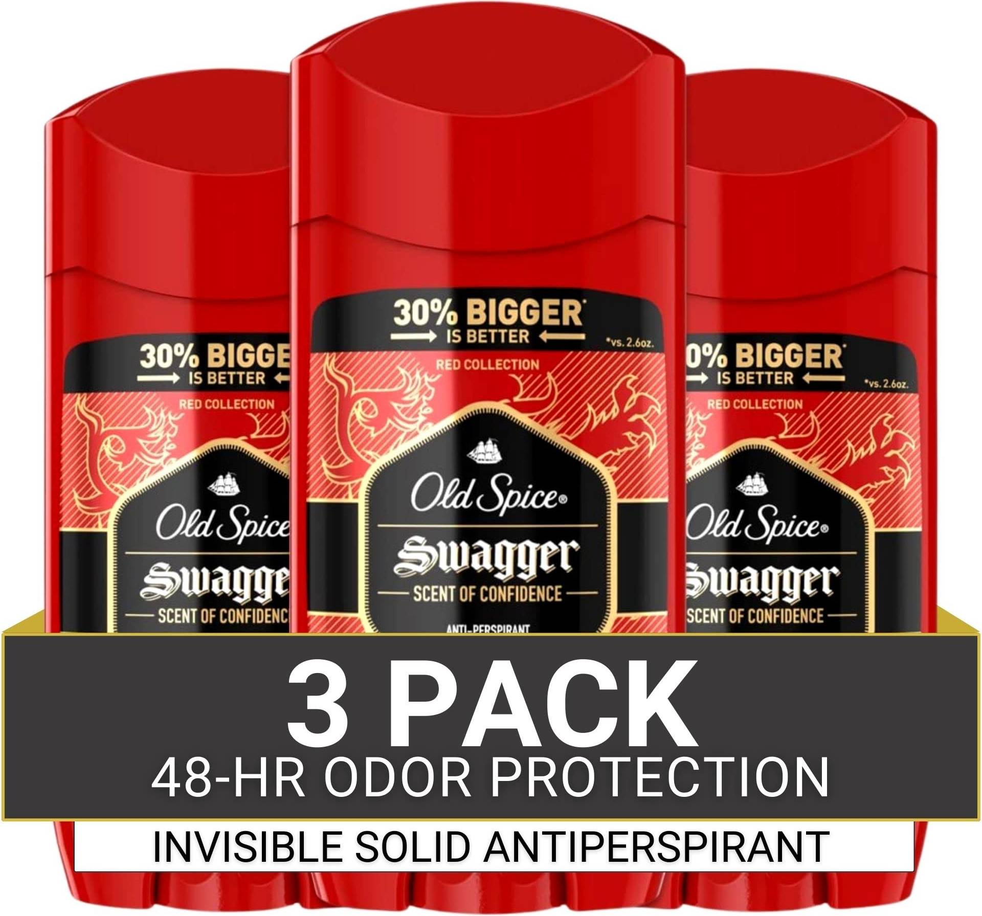 Old spice swagger Old Spice Red Collection Swagger Scent Invisible Pack