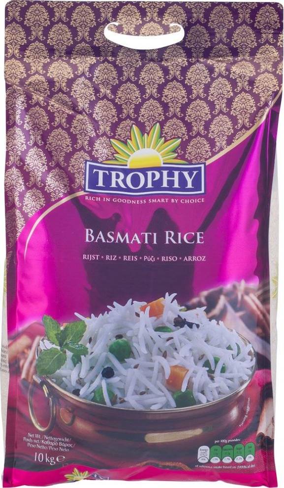 Basmati rice 10kg Trophy Basmati Rice 10kg