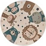 Adventures Children Beige Rug 100cm