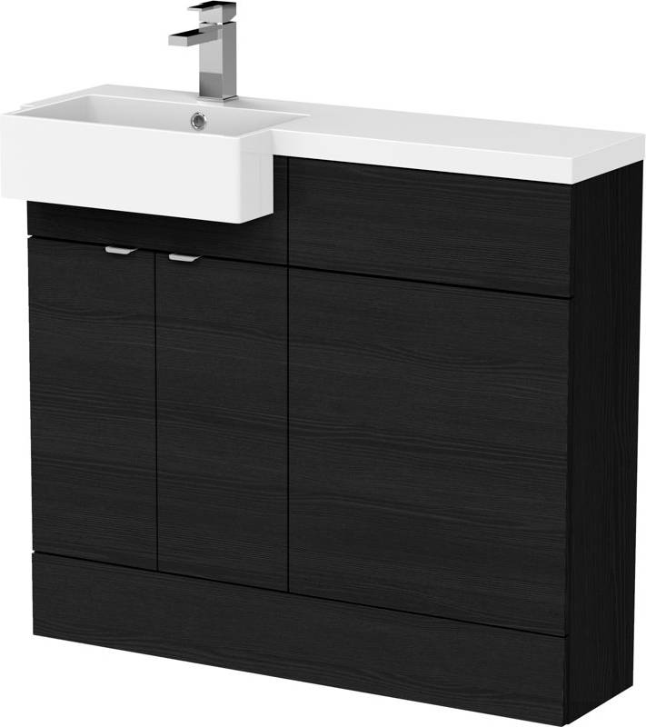 Combination toilet vanity unit Hudson Reed 1000mm Combined Vanity Unit