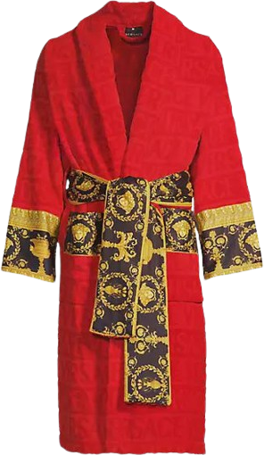Versace Barocco Robe - Red