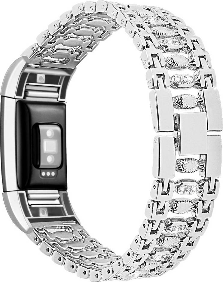 Fitbit Rhinestone Watch Band for Charge 2 - Silver