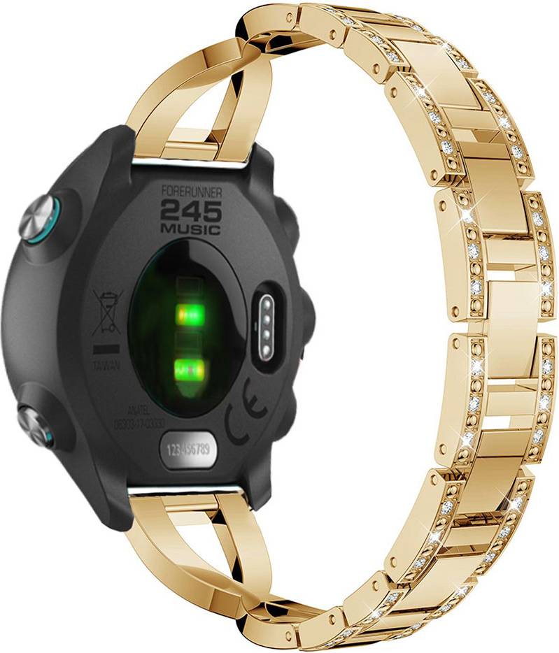 Garmin Forerunner 245 X-Shape Rhinestone Watch Band Gold