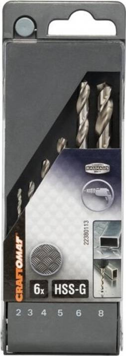 Craftomat Borrset Hss-R 2-8Mm