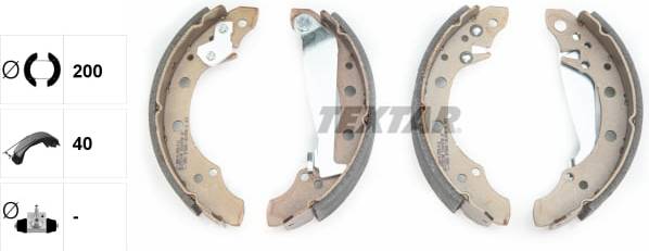 Textar Brake Shoe Set 91044700