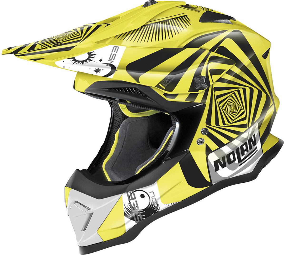 Nolan N53 Riddler Motocross Helmet - Yellow