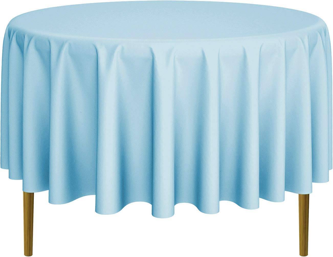 Lann's Linens Rund Premium 90 Inch Rund Polyesterstof Dug Blå