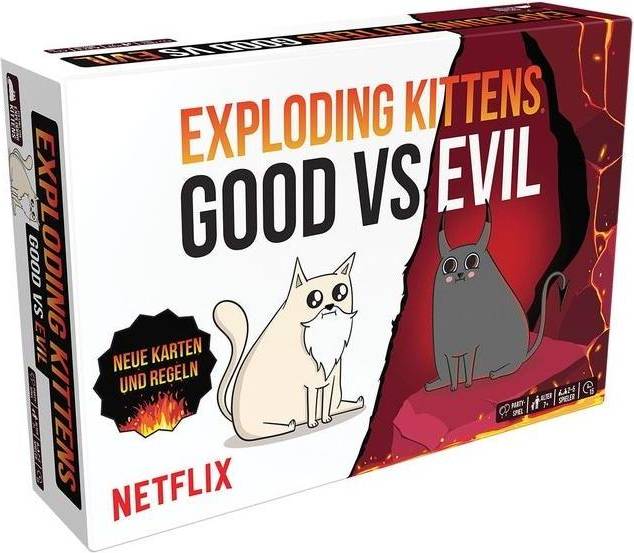 Exploding Kittens Good Vs Evil Party Game