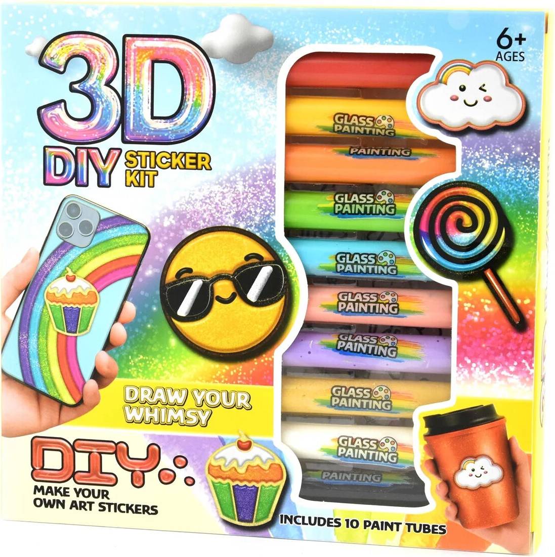 3D DIY Sticker-Set Stifte 10 Teile