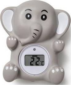 Badetermometer Grå Elefant