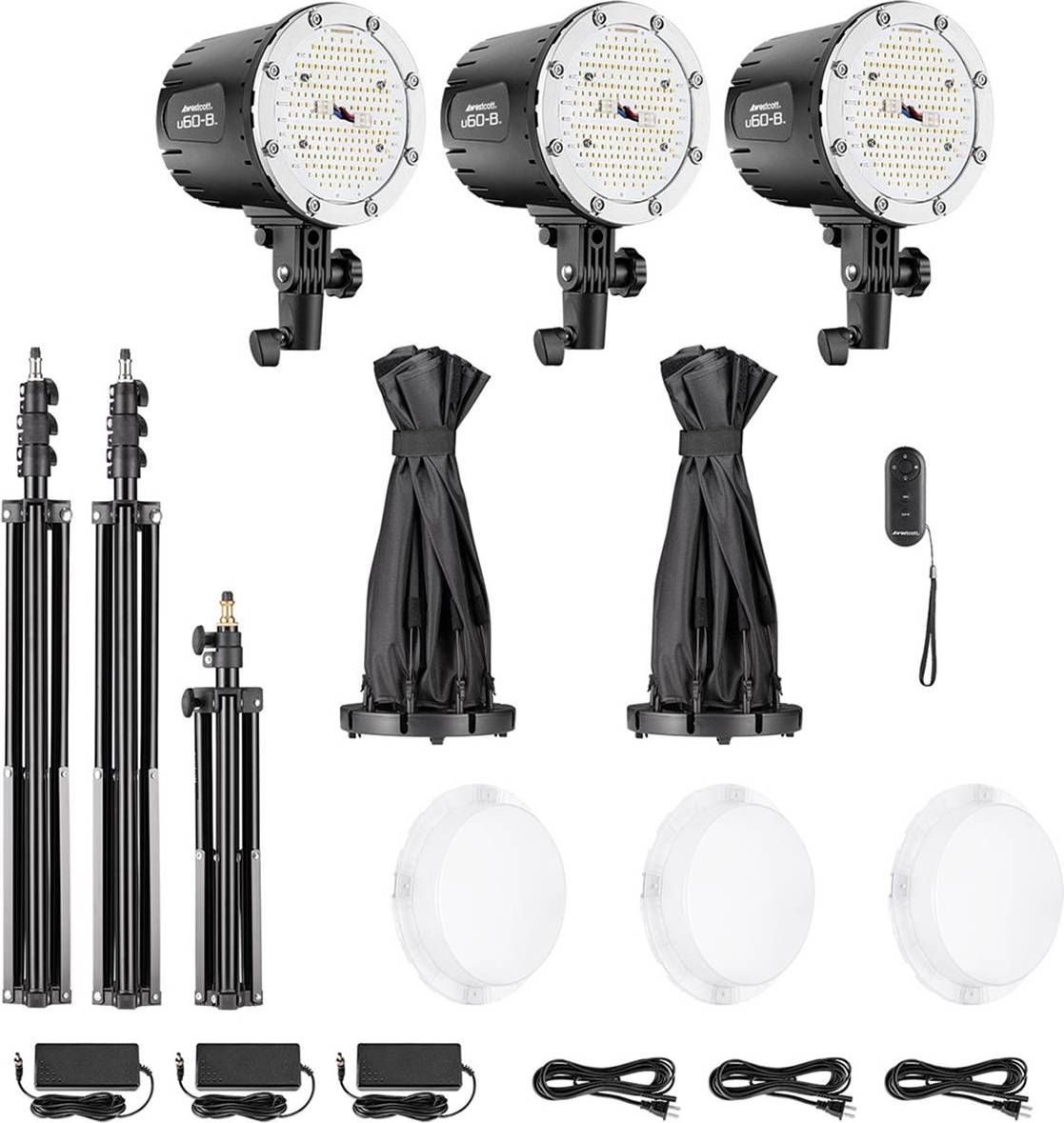 Westcott U60-B Bi-Color LED 3-Light Softbox Kit