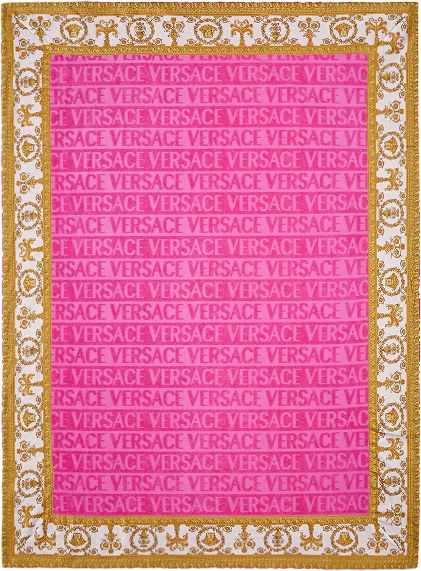 Versace I Baroque Badhandduk Rosa Badlakan Rosa