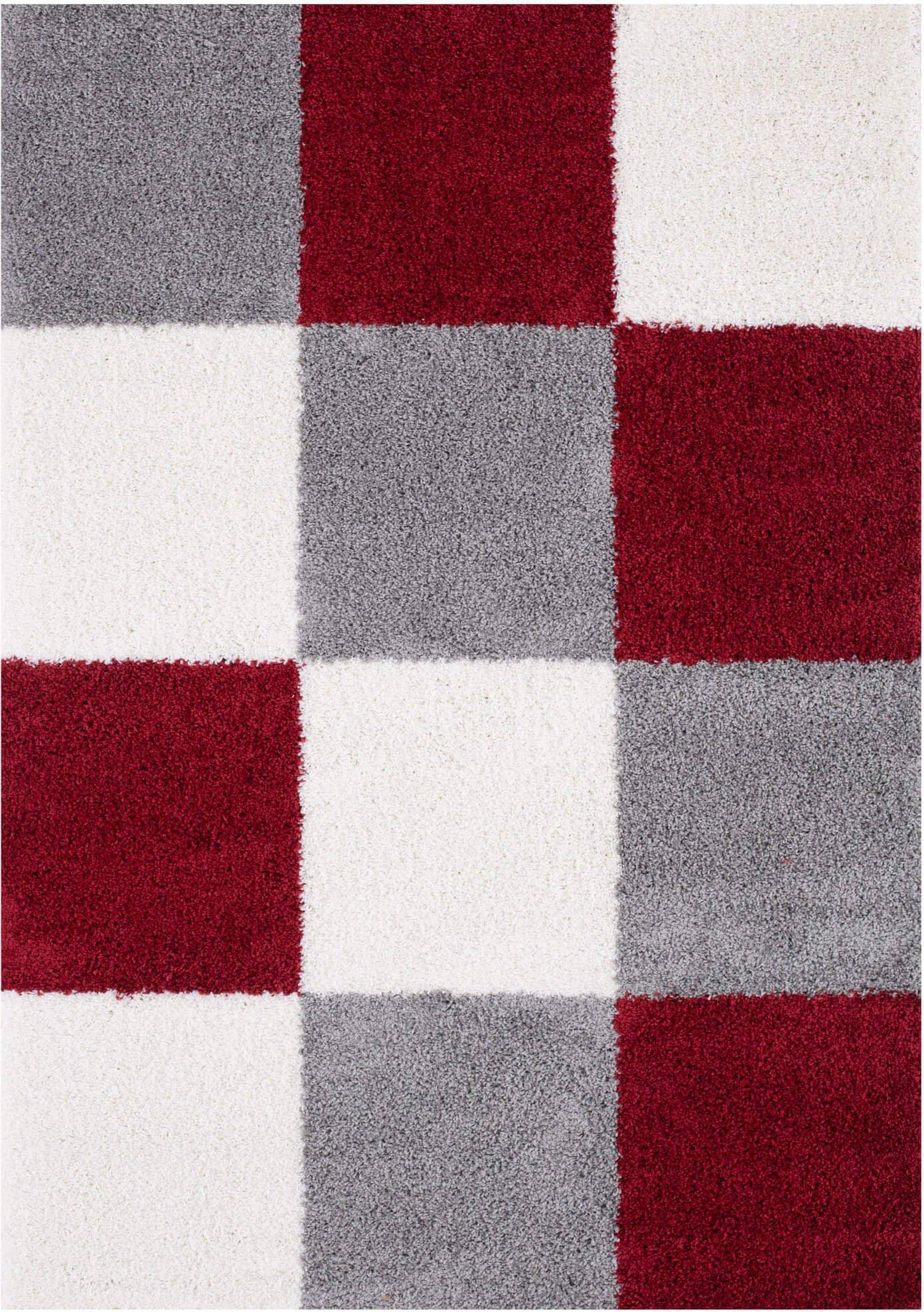 THE RUGS Myshaggy Collection Geometric 381 Red