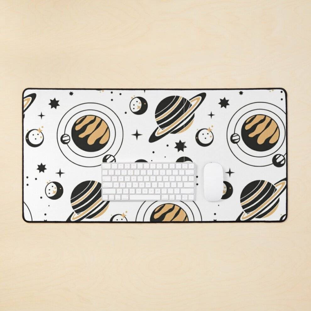 BearLad Mat Roses Patterns: Planets Floating the