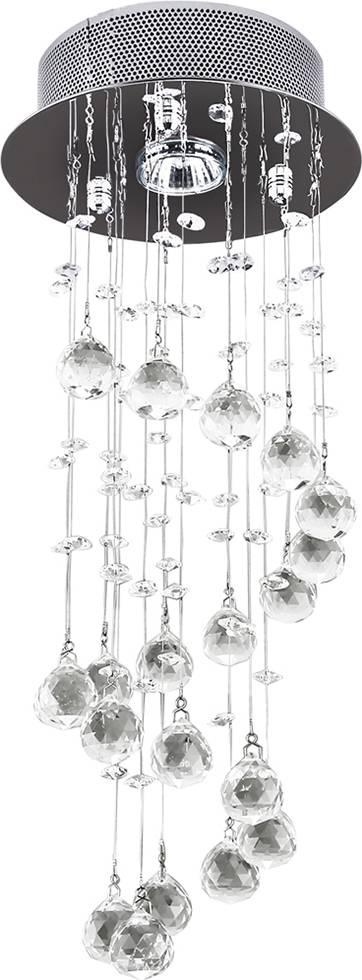 Homcom Metal Crystal Pendant Lamp