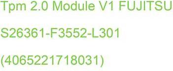 Fujitsu Modulo Piattaforma Attendibile TPM 2.0 Primergy RX1330 M5