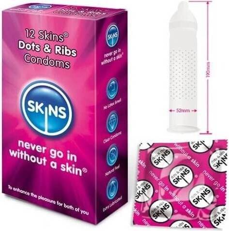 Dotted and Ribbed Latex Condoms 100 Pack