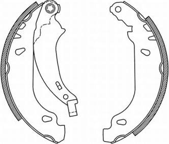 Abe Brake Shoes Rear Axle 180mm