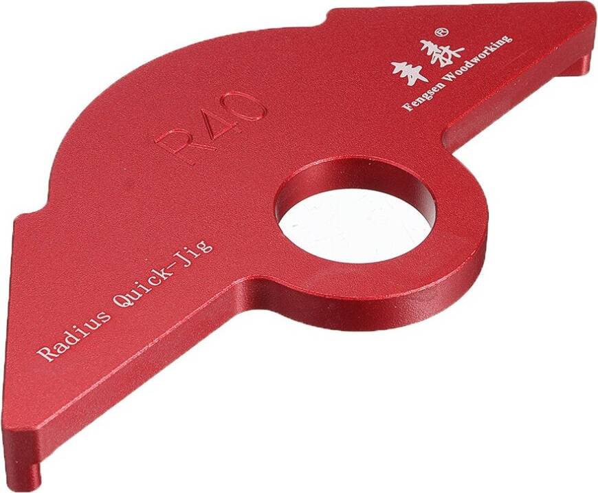 Greenzech 3# R40 Aluminum Alloy Wood Panel Radius R20-R40 Quick-Jig Router Table Bits Jig Corner Template wood working Tool