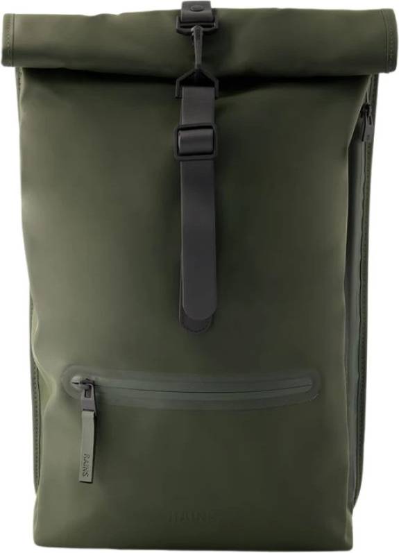 Rains Rolltop Rucksack Green