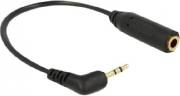 DeLock Vinklet Microjack 3 Pin Hun Adapter
