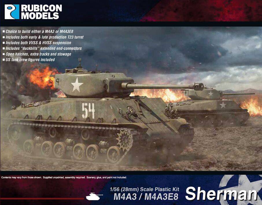 Rubicon Models 280042 M4A3 Plastic Model Kit