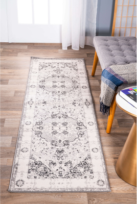 World Rug Gallery Monaco Distressed Gray