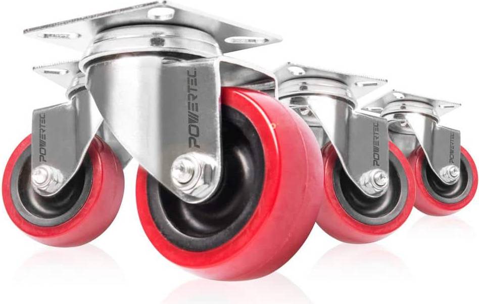 Powertec 2 Inch Swivel Caster Wheels Set