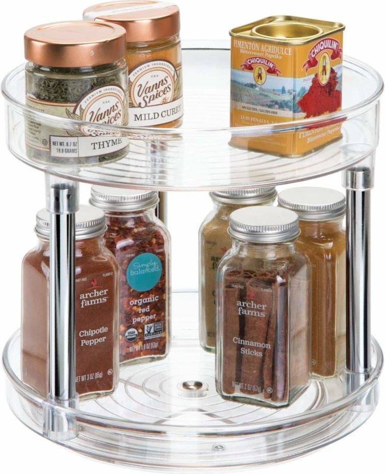 56600 Rotatable Spice Rack with 2 Tiers