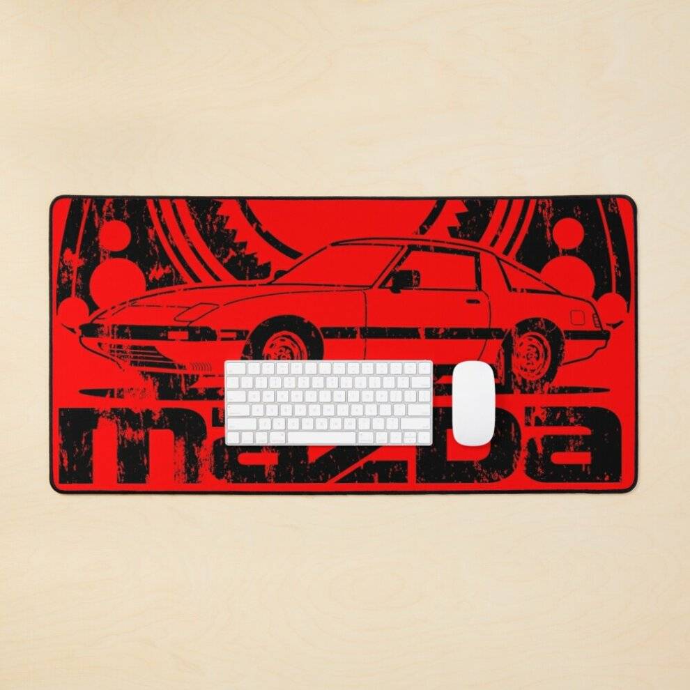 BearLad Mat Distressed RX-7 Large Mouse Pad 35x16