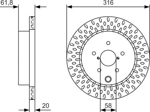 Bosch BD2403 Brake Disc Set