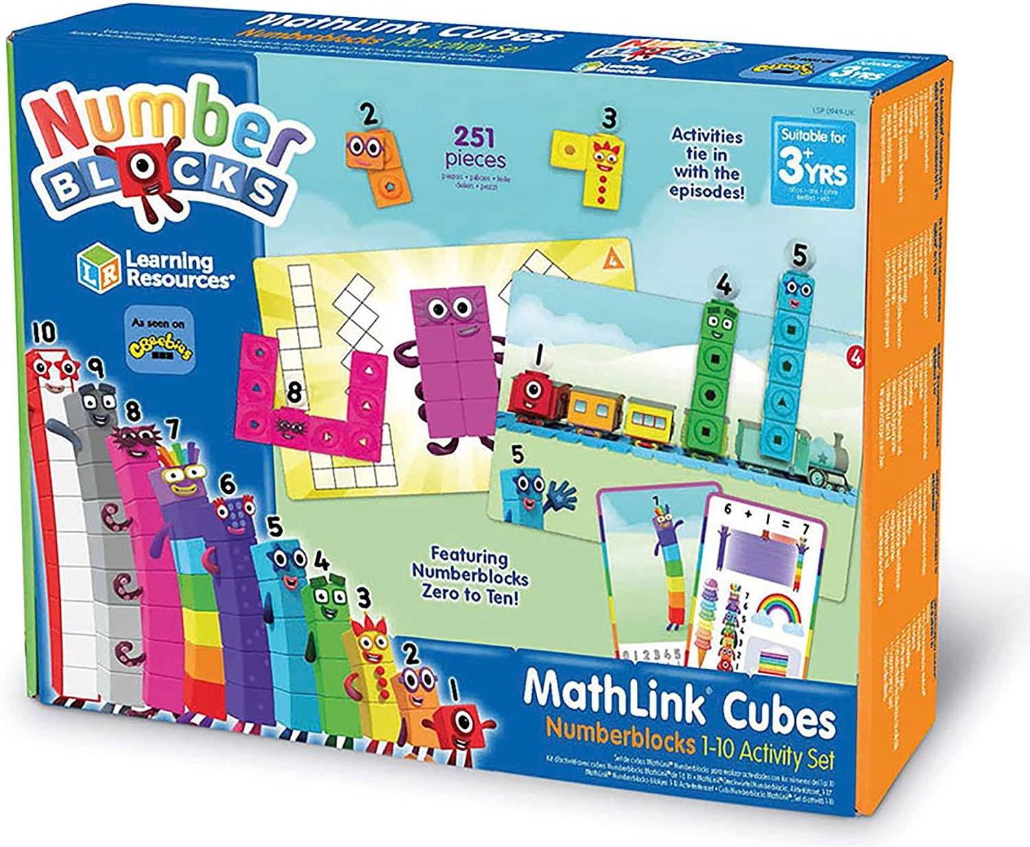 Mathlink Cubes Number Blocks 1-10 Activity Set