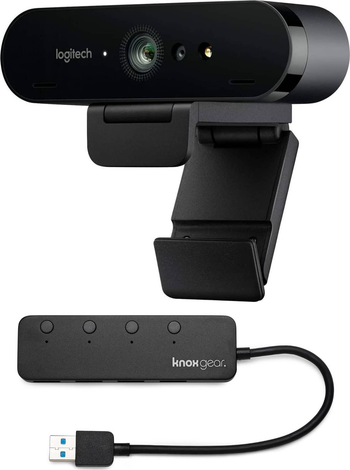 Logitech Brio Ultra HD Webcam with USB Hub