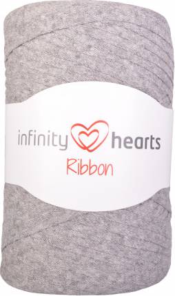 Infinity Hearts Ribbon Ljusgrå 120m