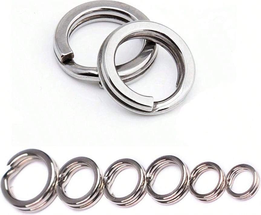 Shein 50PCS Stainless Steel Split Rings