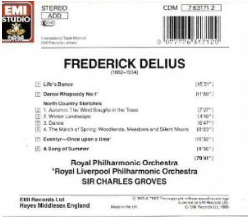 Delius Sketches RhapsRpo (CD)