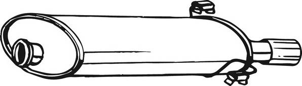 Bosal Rear Silencer 190-235