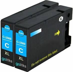 Go Inks Compatible 2 Go Inks replace Canon PGI-1500XLC