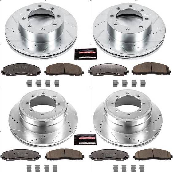 Front and Rear Z36 Truck & Brake Pad Rotor Kit