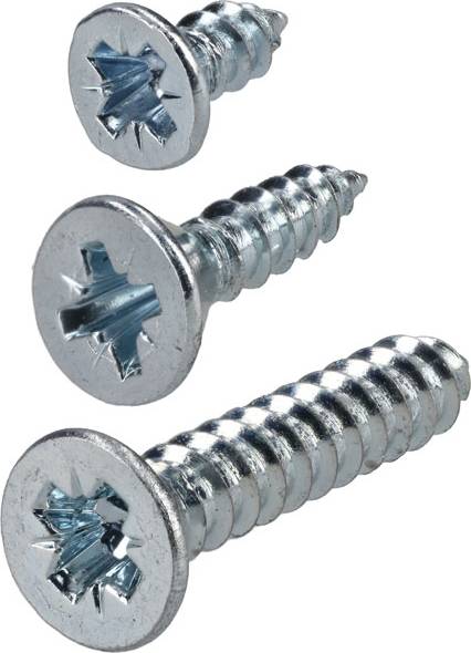 R-Tech R-TECH 337115 Pozi Countersunk Self-Tapping Screws No.4